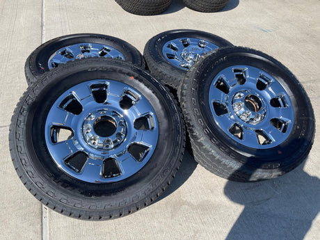 20" Ford F-250 F-350 OEM King Ranch 10295 25085 10552 wheels rims CHROME Texas Truck Tire