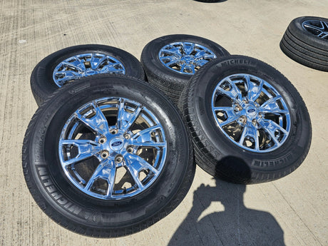 18" Ford Ranger Bronco OEM 10231 wheels rims 2021 2022 2023 2024 2025 CHROME Texas Truck Tire