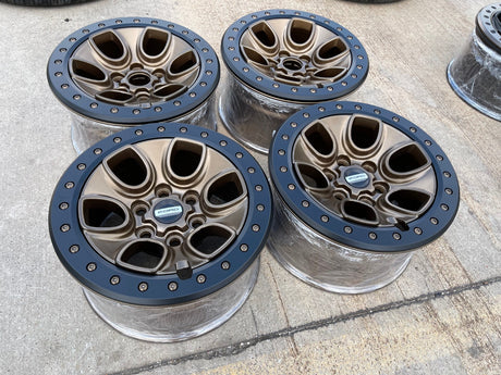17" Ford F-150 Raptor OEM BEADLOCK rims wheels 10459 95210 BRONZE 2025 2026 NEW Texas Truck Tire