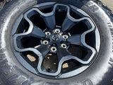 18" Dodge Ram 1500 TRX RHO Black OEM 66002 wheels rims TERRITORY M/T 35" Texas Truck Tire