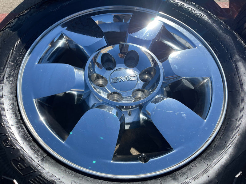 20" GMC Sierra Yukon DENALI OEM wheels rims 5419 BRIDGESTONE DUELER A/T NEW Texas Truck Tire