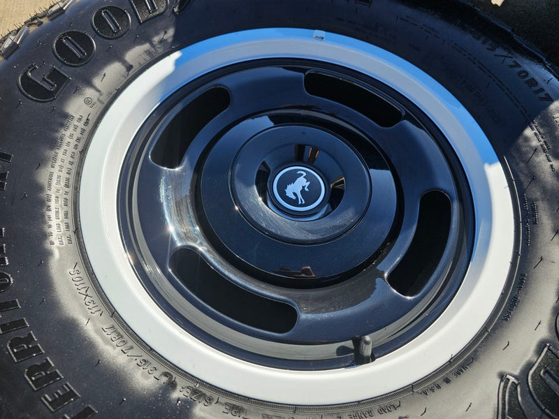 17" Ford Bronco HERITAGE Edition wheels rims white 2025 2026 GOODYEAR 35" NEW Texas Truck Tire