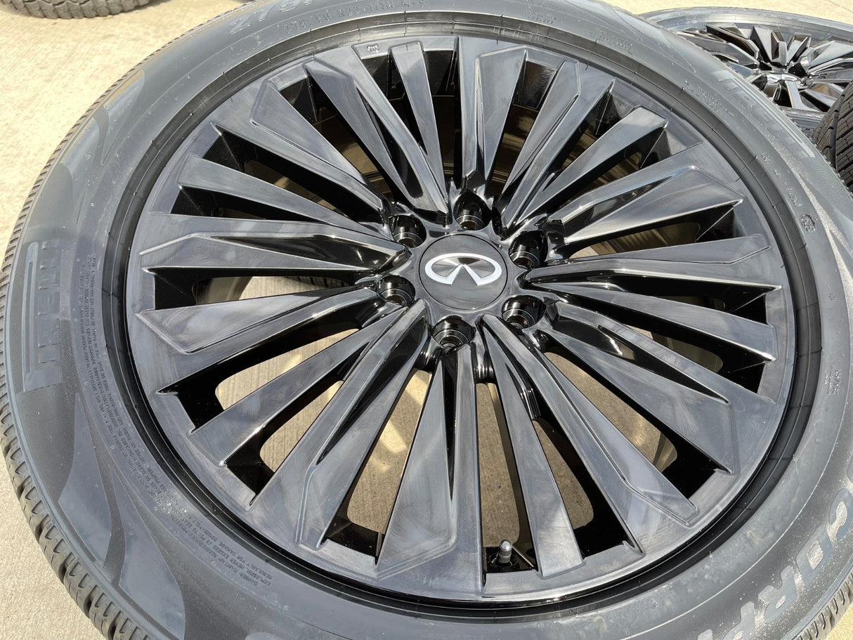 22" Infiniti QX80 QX56 Nissan Titan Armada OEM 94236 wheels rims 2025 2026 NEW Texas Truck Tire