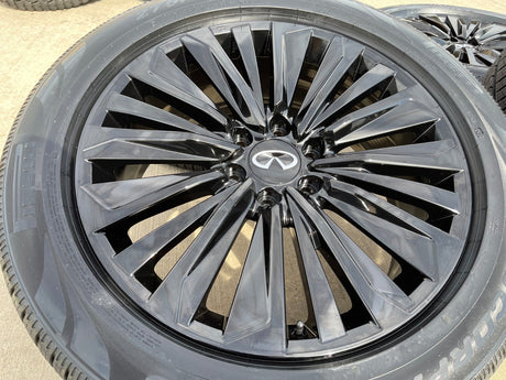 22" Infiniti QX80 QX56 Nissan Titan Armada OEM 94236 wheels rims 2025 2026 NEW Texas Truck Tire