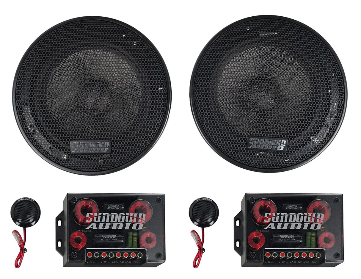 Sundown SA-6.5CS v.3 6.5" Components Speakers (Pair) Sundown Audio