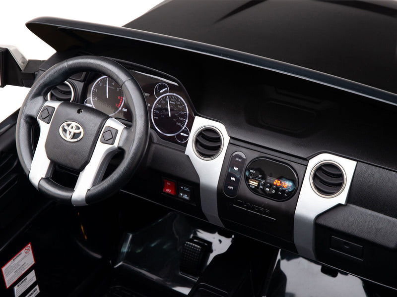 2-Seater 24V Power Toyota Tundra Ride-on Truck for Children with Rubber Tires