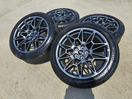 19" Ford Mustang GT Track Pack OEM 10600 10603 wheels rims 2025 2026 TPMS NEW Texas Truck Tire