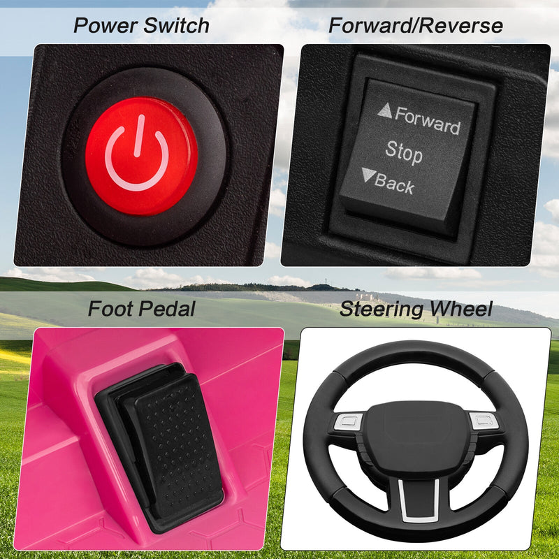 12V Battery-Powered Kids Ride-On Off-Road Truck Toy with Parent Remote Control