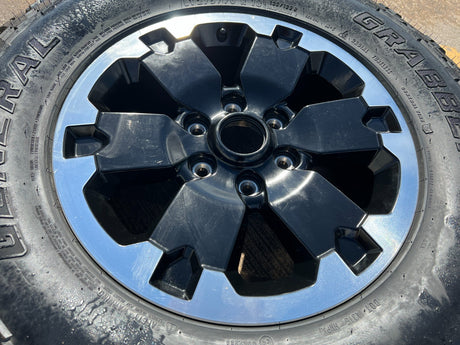 (1) 18" Ford Bronco BADLANDS OEM black wheel rim 10282 Ranger Spare tire Texas Truck Tire