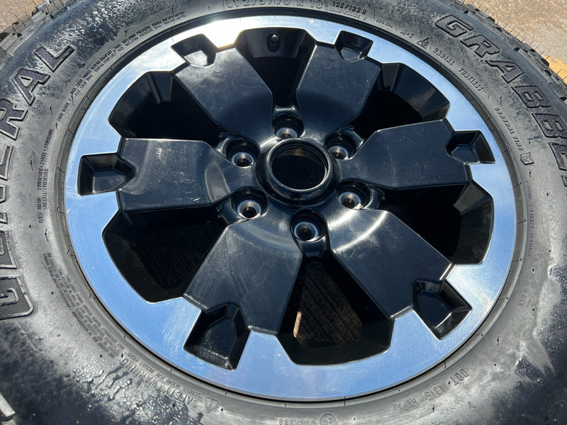 (1) 18" Ford Bronco BADLANDS OEM black wheel rim 10282 Ranger Spare tire Texas Truck Tire