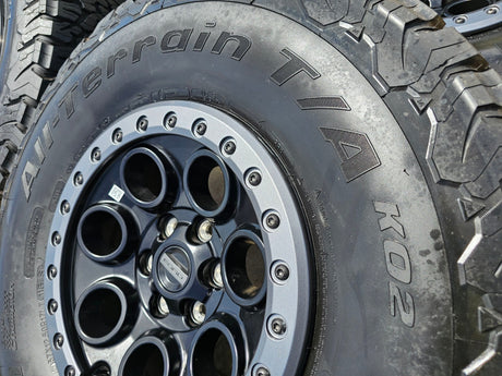 17" Ford F-150 Raptor OEM BEADLOCK 10612 rims wheels BFG KO2 37" NEW Texas Truck Tire