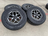 17" Jeep Wrangler Rubicon OEM 95730 9327 wheels rims Gladiator FALKEN A/T 33" Texas Truck Tire