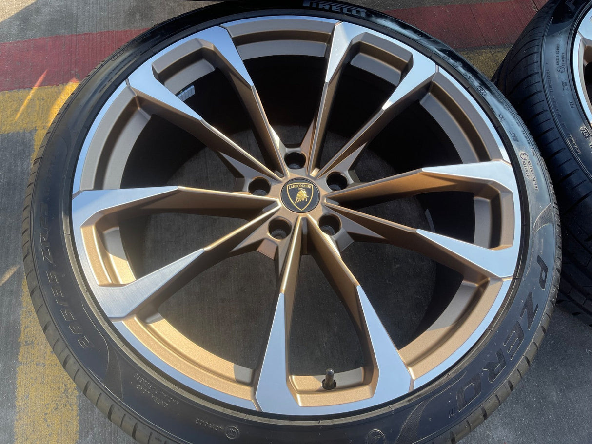 23" Lamborghini Urus Taigete OEM wheels rims 2022 2023 2024 2025 2026 BRONZE NEW Texas Truck Tire