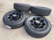 20" Ford F-250 F-350 OEM black Lariat wheels rims 10299 10484 NEW Texas Truck Tire