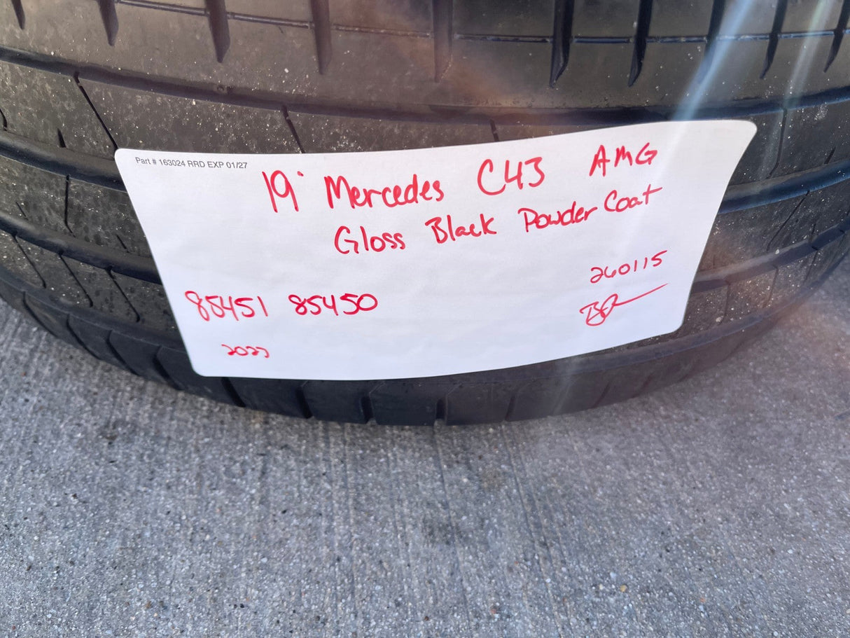 19" Mercedes AMG C E S Class OEM 85450 85451 wheels rims tires PIRELLI Texas Truck Tire