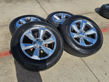 20" Dodge Ram 1500 OEM Laramie wheels rims 2681 tires HANKOOK DYNAPRO A/T2 Texas Truck Tire