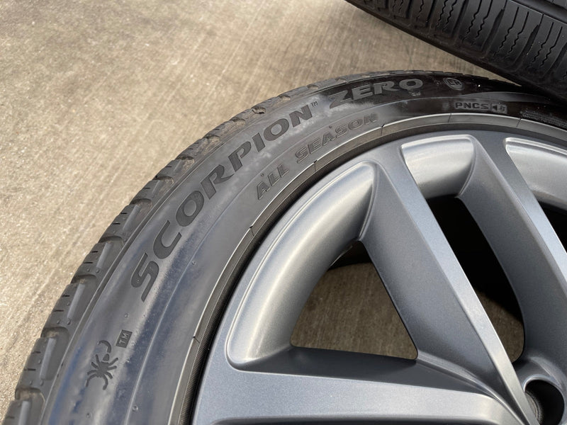 22" Land Rover DEFENDER OEM wheels rims 72385 Range tires GRAY 2023 2024 2025 Texas Truck Tire