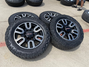 20" GMC Sierra AT4 2500 3500 OEM wheels rims 5950 Silverado COOPER RUGGED TREK Texas Truck Tire