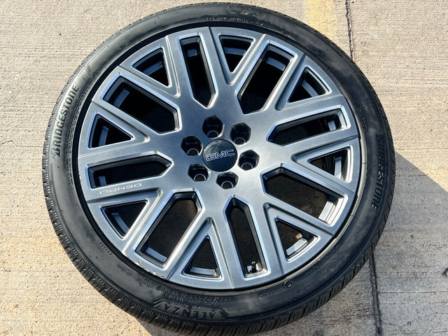 24" GMC Yukon Sierra DENALI OEM wheel rim tire 2023 2024 2025 2026 DISCOUNTED Texas Truck Tire