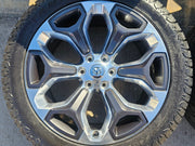 22" Dodge Ram 1500 OEM LIMITED Laramie wheels rims 2685 GRAY 2022 2023 2024 2025 Texas Truck Tire