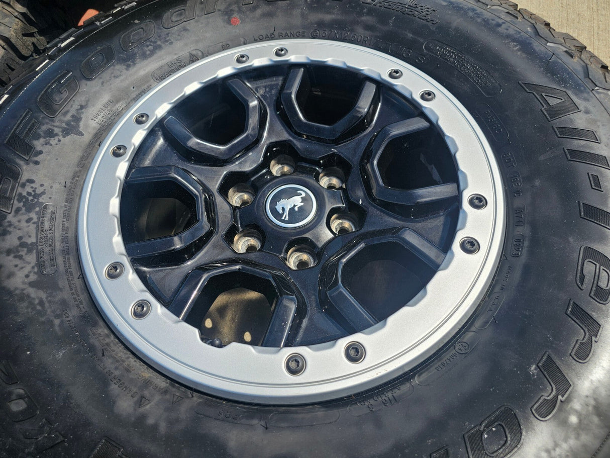 17" Ford Bronco SASQUATCH wheels rims BEADLOCK 10388 Ranger BFG KO2 A/T 37" NEW Texas Truck Tire