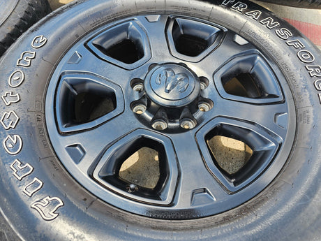 20" Dodge Ram 2500 3500 OEM 2477 black wheels rims tires Texas Truck Tire