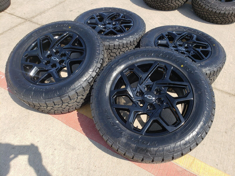 20" GMC Sierra Yukon AT4X Tahoe OEM 95369 wheels rims 2023 2024 2025 NEW Texas Truck Tire