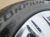 20" GMC Sierra Yukon DENALI OEM wheels rims 5752 chrome tires PIRELLI A/T Texas Truck Tire