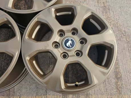 (5) 17" Ford Bronco wheels rims 10384 OEM Ranger BRONZE 2023 2024 2025 2026 NEW Texas Truck Tire