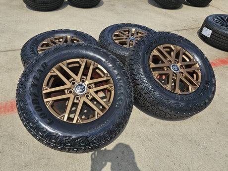 18" Toyota Tundra TRD OEM wheels rims 75281 Sequoia LX600 2024 2025 2026 NEW Texas Truck Tire
