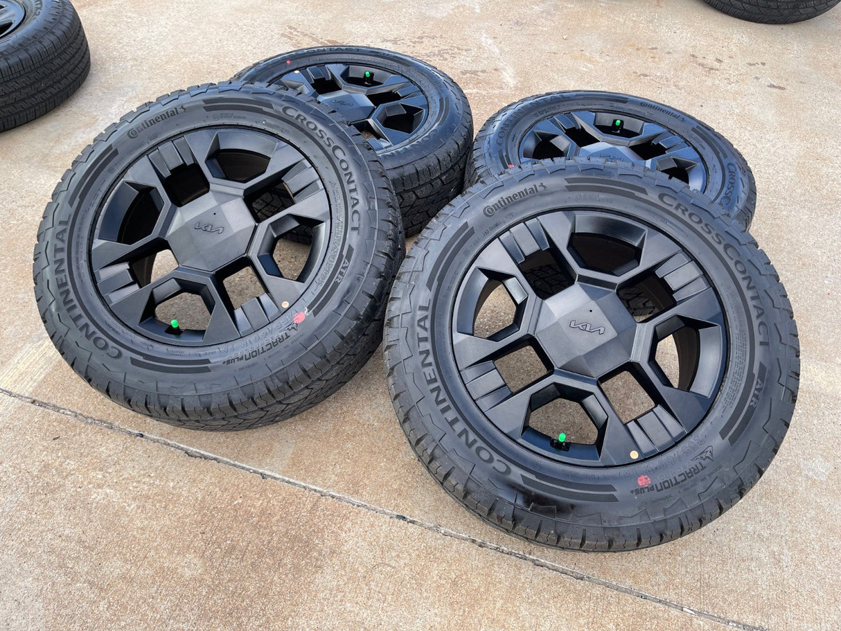 18" Kia Telluride X-PRO OEM wheels rims Sorento Sedona CONTINENTAL 2026 2027 NEW Texas Truck Tire