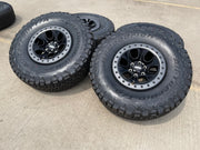 17" Ford F-150 Raptor OEM BEADLOCK rims wheels 10459 95210 BFG KO2 37" tires NEW Texas Truck Tire