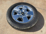 20" Chevy Silverado Tahoe Suburban chrome OEM 5417 wheel rim tire Texas Truck Tire