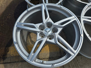 19" + 20" Chevy Corvette C8 OEM wheels rims 14007 14008 2023 2024 2025 2026 NEW Texas Truck Tire