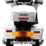 Children's Police Motorcycle Ride-On Toy Vehicle - Electric Motorbike for Boys and Girls 12V
