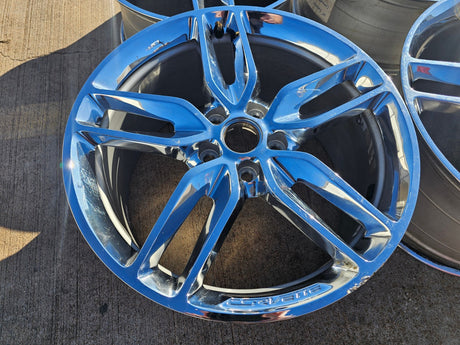 19" + 20" Chevy Corvette STINGRAY C7 OEM wheels rims 5634 5635 5640 5641 chrome Texas Truck Tire