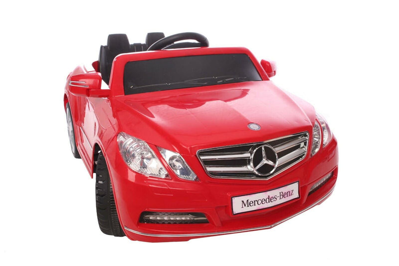 Kid Motorz Mercedes Benz E550 Ride-On Car in Red - 1 Seater, Rechargeable 6-Volt Battery