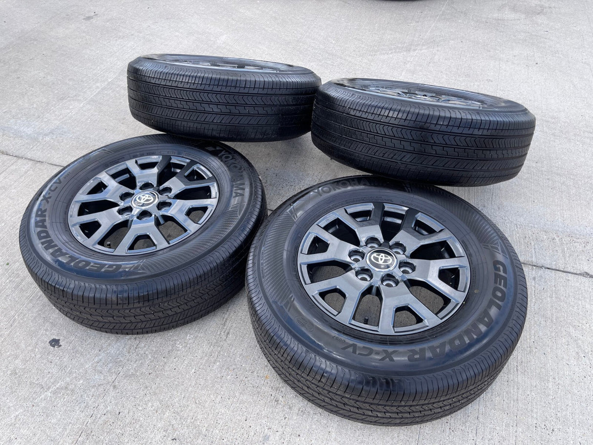 17" Toyota 4Runner Tacoma TRD OEM 94254 10637 wheels rims 2024 2025 2026 NEW Texas Truck Tire