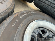 14" Chevy C1500 Blazer Old School Chevy wheels rims GMC tires 5x120 5x4.75 Texas Truck Tire