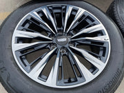 22" Cadillac Escalade V V600 Platinum OEM wheels rims 2023 2024 2025 2026 NEW Texas Truck Tire