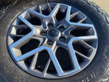 18" Jeep Wrangler Grand Cherokee Gladiator OEM 9331 wheels rims NEW BFG Texas Truck Tire