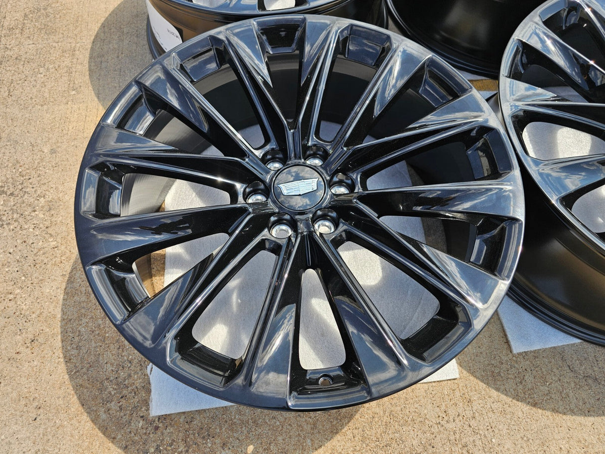 24" Cadillac Escalade V OEM ONYX wheels rims 2023 2024 2025 2026 2027 NEW Texas Truck Tire