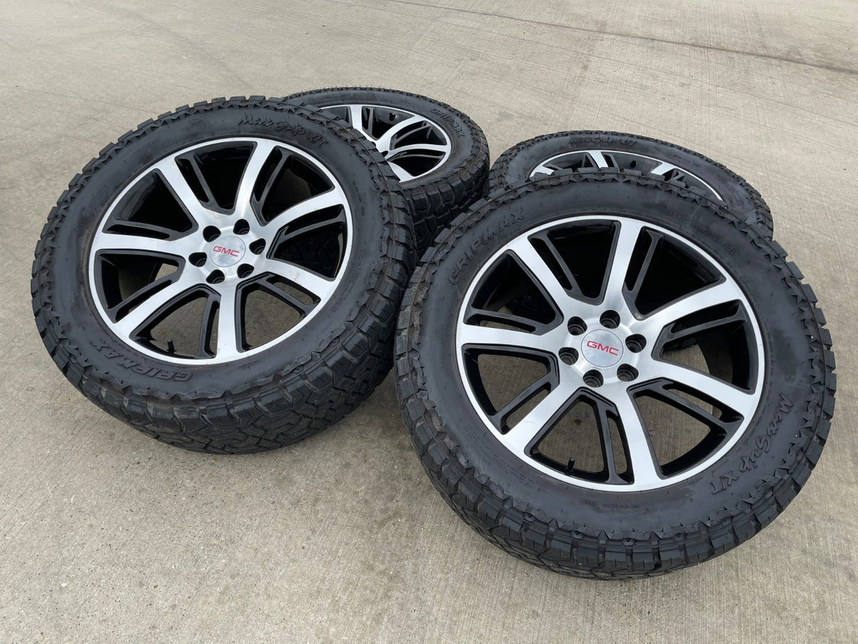 22" Cadillac Escalade Platinum OEM 4738 wheels rims tires 35" Texas Truck Tire