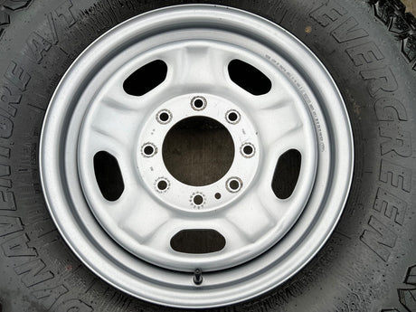 17" Ford F-250 F-350 OEM 3828 wheels rims tires A/T 33" Texas Truck Tire