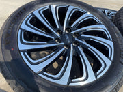 22" Lincoln Navigator OEM 10666 rims wheels BLACK LABEL 2025 2026 MICHELIN NEW Texas Truck Tire