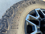 18" GMC Sierra AT4X Chevy Trail Boss 2500 OEM 14136 wheels rims GOODYEAR 35" Texas Truck Tire