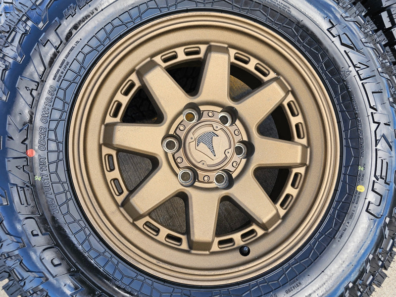 17" 4Runner Toyota Tacoma OEM BRONZE wheels rims FJ FALKEN WILDPEAK A/T4 NEW Texas Truck Tire