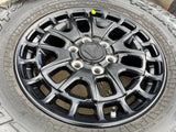 18" Toyota Tundra TSS T FORCE TRD OEM black wheels rims Sequoia 2025 NEW 35" Texas Truck Tire