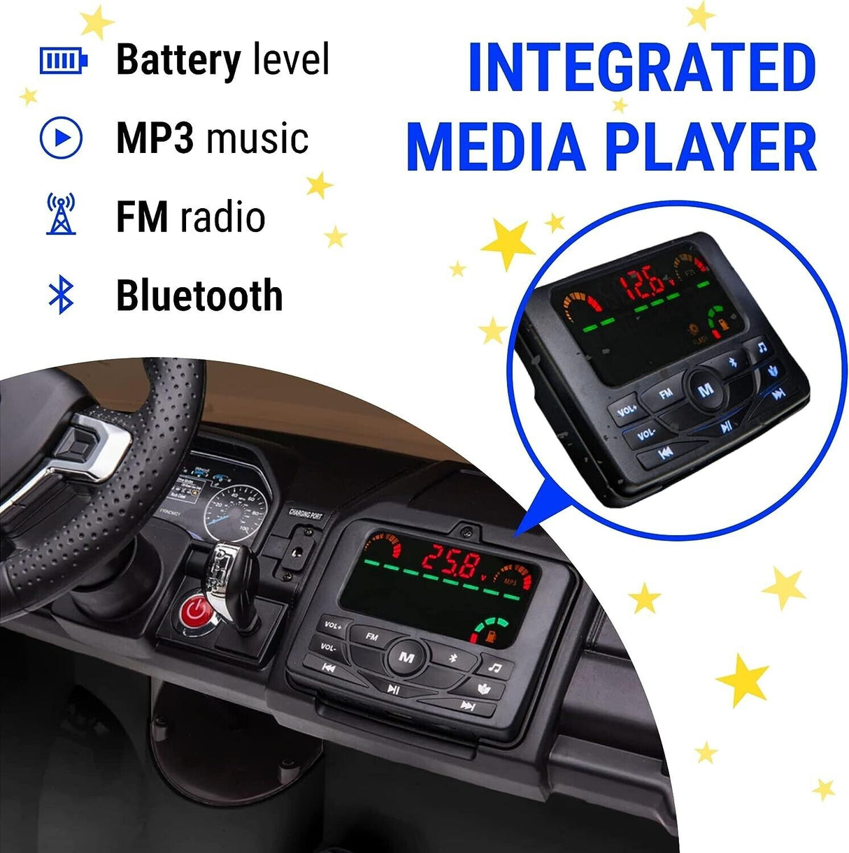 2023 Ford F450 24v 2 Seater Children's Electric Ride-On Truck with Interchangeable Battery