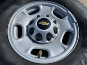 17" Chevy Silverado GMC Sierra 2500 OEM 8095 wheels rims FIRESTONE TRANSFORCE AT Texas Truck Tire
